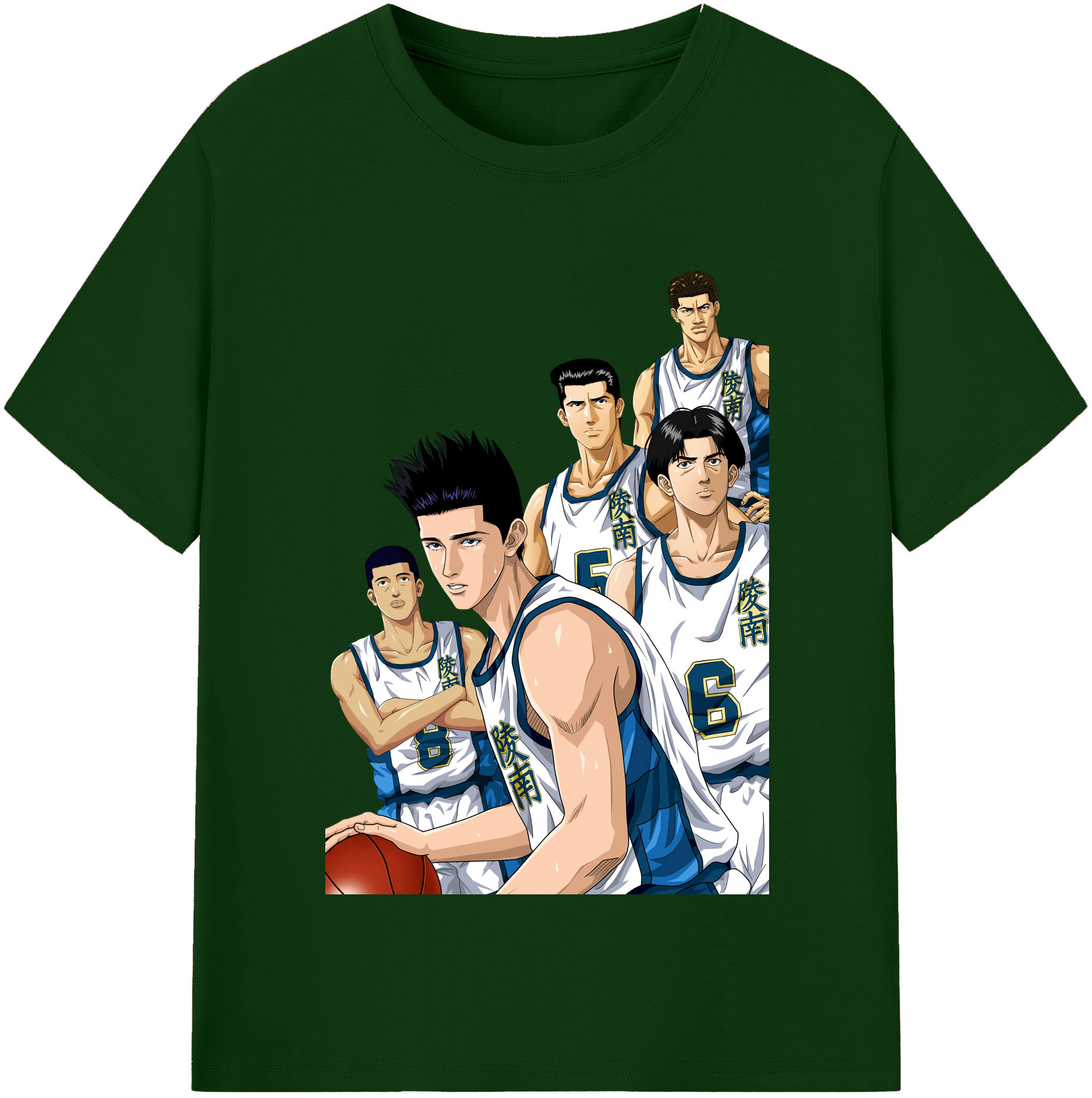 SLAM DUNK／スラムダンク 綿100％半袖Tシャツ（フロントプリント）